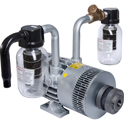 Bomba de vacío de paletas - 6066 series - GAST - lubricada / monoetapa / para laboratorio
