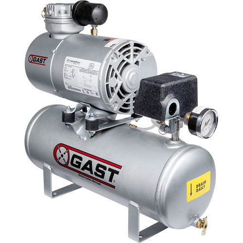 Compresor de pistón - 1HAB-11T-M100X - GAST - de aire / con motor eléctrico / estacionario