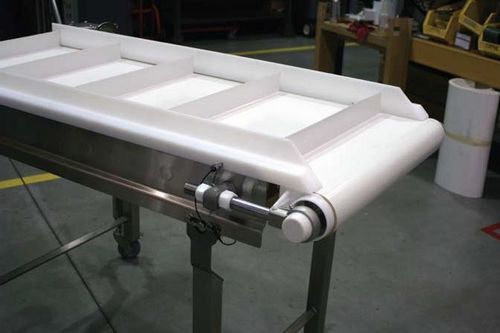 Transportador con cadena - 7600 series - DORNER - horizontal / de transporte / de acero inoxidable