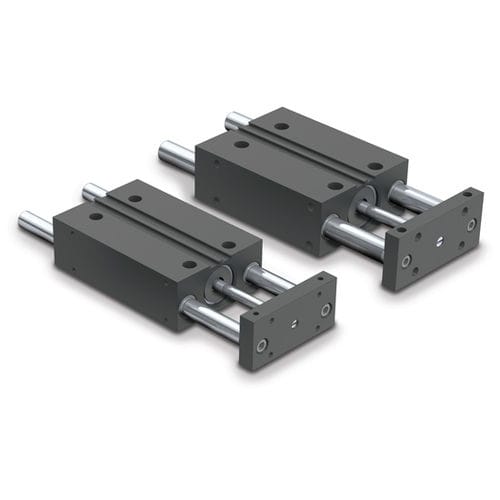 Cilindro neumático - Power-Block - Tolomatic, TOL-O-MATIC - con varilla de pistón guiada / de doble efecto / de aluminio