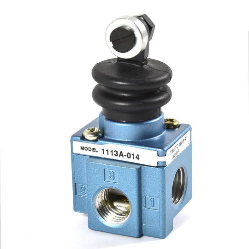 Distribuidor neumático de clapeta - 1100 series - MAC Valves - de palanca / con boton pulsador / con control mecánico