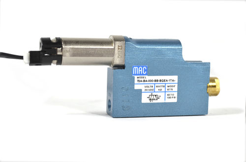 Distribuidor neumático de clapeta - 72 series - MAC Valves - accionado por solenoide / de control asistido / de 3/2 vías