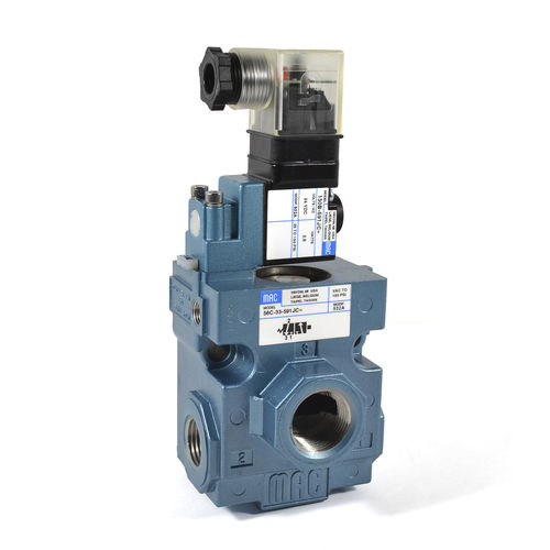 Distribuidor neumático de cajón - 56 series - MAC Valves - de clapeta / accionado por solenoide / de control directo