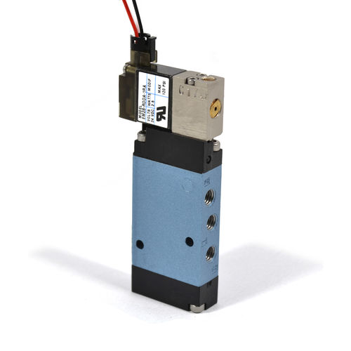 Distribuidor neumático de cajón - 24 series - MAC Valves - accionado por solenoide / de control asistido / de 5/2 vías