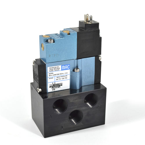 Distribuidor neumático de cajón - 83 series - MAC Valves - accionado por solenoide / de control asistido / de 4 vías