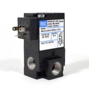 Distribuidor neumático de clapeta - 35L Series - MAC Valves - accionado por solenoide / de control directo / de 3/2 vías