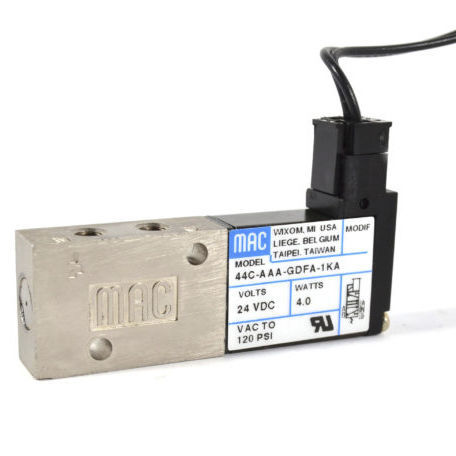 Distribuidor neumático de clapeta - 44 Series - MAC Valves - accionado por solenoide / de control directo / de 5/2 vías