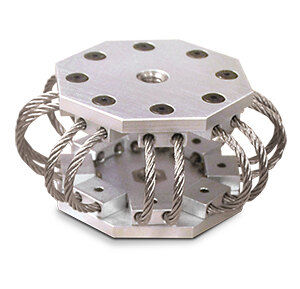 Soporte antivibratorio redondo - CCR3 series - Enidine - de aluminio macizo / de acero inoxidable / para motor