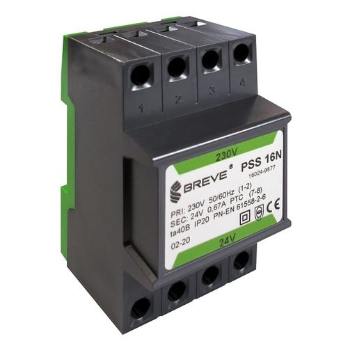 Transformador de aislamiento - PSS N series  - BREVE-Tufvassons - encapsulado / en riel DIN / EN61558