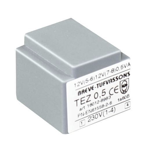 Transformador para PCB - TEZ series  - BREVE-Tufvassons - de potencia / encapsulado en resina / para circuito impreso