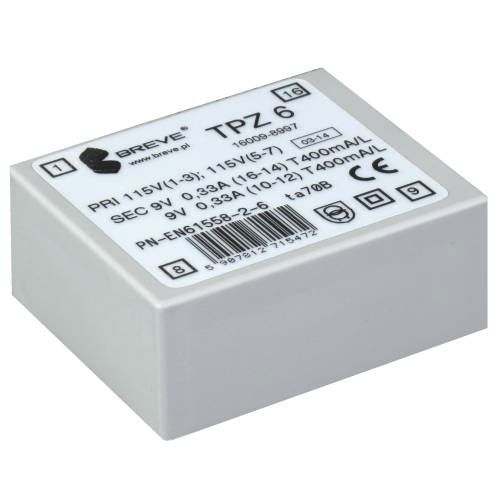 Transformador para PCB - TPZ series  - BREVE-Tufvassons - de potencia / encapsulado en resina / de protección