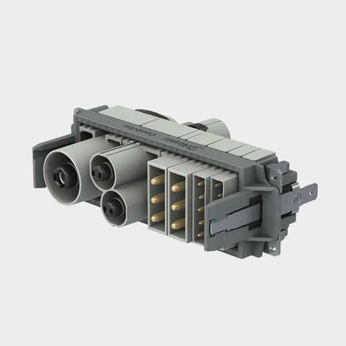 Tapa de conector eléctrica - CTD 10 - Stäubli Electrical Connectors AG - montada en panel / de plástico / rectangular