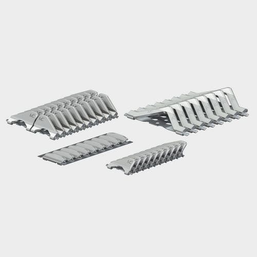 Contacto eléctrico plano - MULTILAM fusio - Stäubli Electrical Connectors AG - de muelle / de cobre / de plata