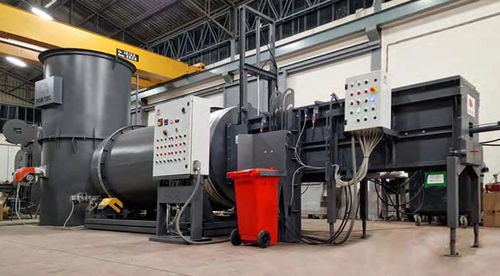 Incinerador de residuos industriales - ROTOMAC - For.Tec. srl - para residuos clínicos / para residuos peligrosos / con horno rotativo