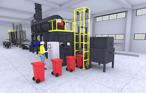 Incinerador para residuos - ECOTEC - For.Tec. srl - con horno rotativo / continuo / con sistema de purificación de gases