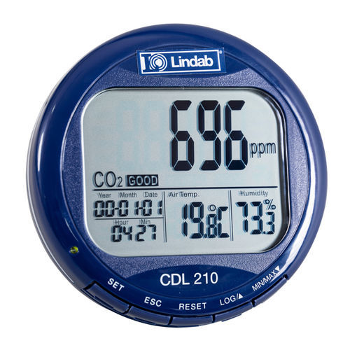 Instrumento de medición de la calidad del aire interior - CDL 210 - LINDAB - comercial / de CO2 / humedad relativa