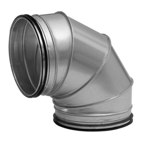 Codo para cañería de acero - BKFU - LINDAB - para ventilación / 90° / 30°
