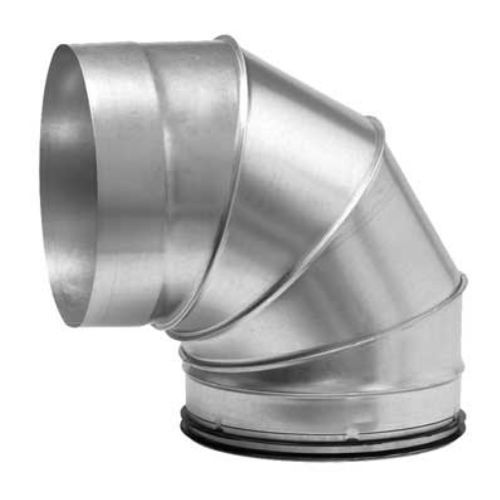 Codo para cañería de acero - BKFMU  - LINDAB - para ventilación / 90°