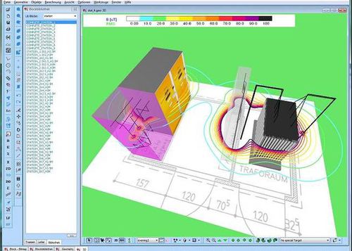 Software de simulación de campo electromagnético - EFC-400 - Narda Safety Test Solutions GmbH - 3D / 2D