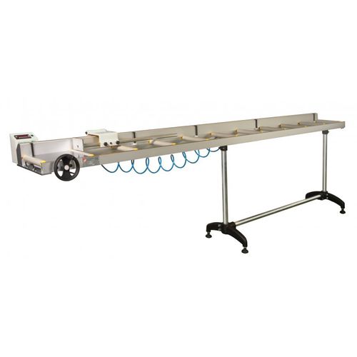 Transportador de rodillos - TNDG series - TRONZADORAS MG - horizontal / de alimentación / manual