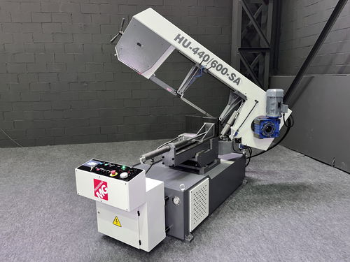 Sierra de cinta - HU-440/600-SA  - TRONZADORAS MG - para acero / semiautomática / con sistema de refrigeración