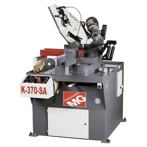 Sierra de cinta - K-370-SA - TRONZADORAS MG - para acero / semiautomática / electrohidráulica