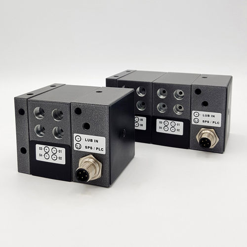Distribuidor progresivo de lubricante - PRV-PLC series - GRUETZNER GmbH - controlado por PLC
