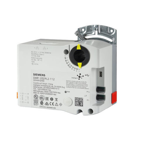 Actuador de compuerta mecánico - DXR1.E02PLZ-112 - Siemens Building Technology HVAC Products - 90° / IP20 / compacto