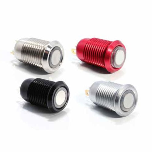 Botón pulsador táctil - W12M/WS12M/WG12M series - LUMEX - estanco al agua / IP67 / de metal
