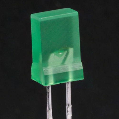 LED verde - LUMEX - rectangular / insertable / de baja potencia