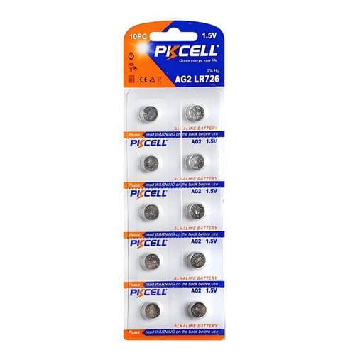 Batería alcalina - AG2/LR59 - Shenzhen PKCELL Battery Co. Ltd - redonda / 1.5 V / industrial