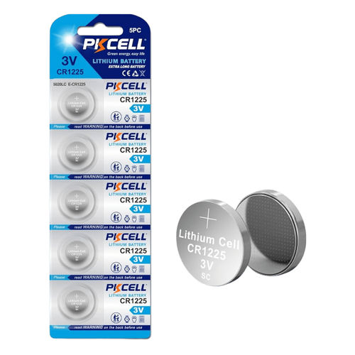 Batería de litio-dióxido de manganesio - 1225 - Shenzhen PKCELL Battery Co. Ltd - redonda / CR / 3 V