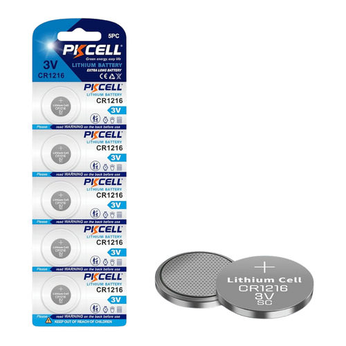 Batería de litio-dióxido de manganesio - 1216 - Shenzhen PKCELL Battery Co. Ltd - redonda / CR / 3 V