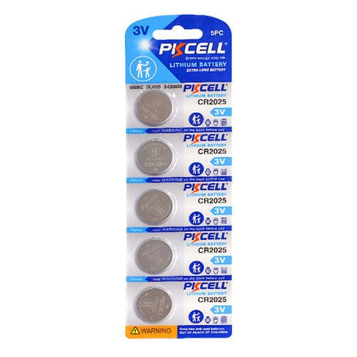 Batería de litio-dióxido de manganesio - 2025 - Shenzhen PKCELL Battery Co. Ltd - redonda / CR / 3 V