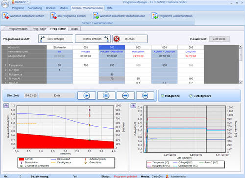 Software de gestión - Simulation Software - Stange Elektronik - de programación / de simulación / de base de datos