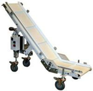 Transportador de banda - Automated Packaging Systems - inclinado / inclinado / de transporte