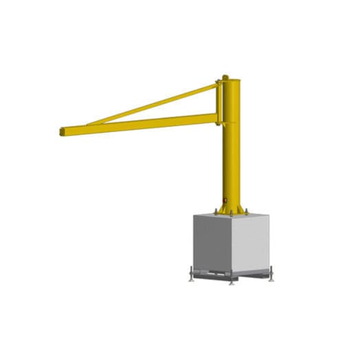 Grúa pluma triangular - PFTmob - COMEGE - de columna / 270° / de elevación