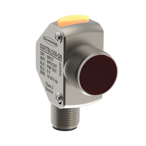 Detector de contraste láser - Q3X SERIES - BANNER ENGINEERING CORP. - con supresión de fondo / rectangular / LED