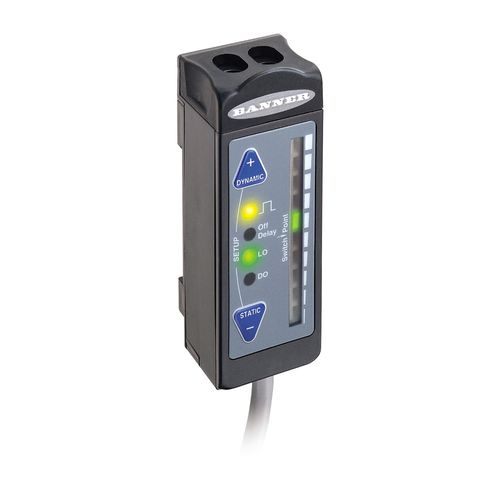 Sensor fotoeléctrico rectangular - R55F SERIES COLOR CONTRAST FIBER OPTIC - BANNER ENGINEERING CORP. - infrarrojo / de luz blanca / RGB