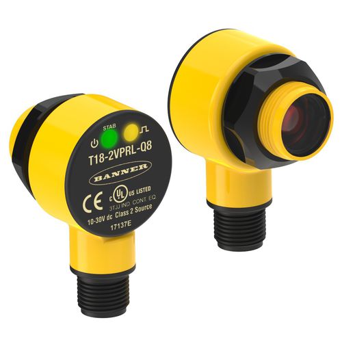 Sensor fotoeléctrico con supresión de fondo - T18 series - BANNER ENGINEERING CORP. - detector de reflexión directa / retrorreflector / de tipo barrera