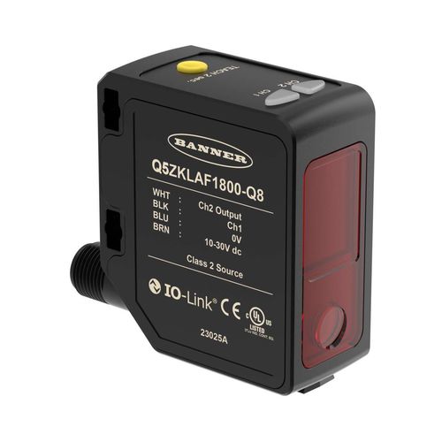 Sensor de distancia láser - Q5Z - BANNER ENGINEERING CORP. - IO-Link / conector M12 / de precisión