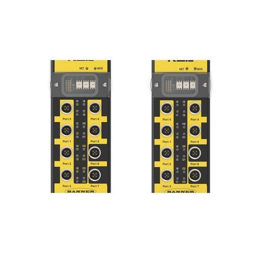 Módulo E/S digital - RSio series - BANNER ENGINEERING CORP. - EtherNet/IP / con 6 E/S / 2 S