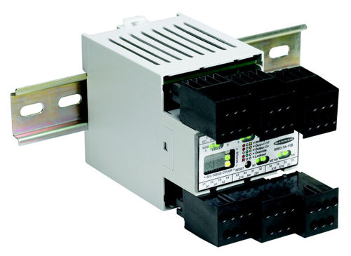 Relé de seguridad para cortina fotoeléctrica -  MMD-TA series - BANNER ENGINEERING CORP. - 2NA / en riel DIN / 24 Vcc