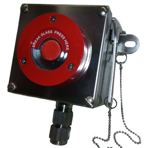 Pulsador de alarma manual antideflagrante - UCS series - KROMA MEC SRL - ATEX / para aplicaciones marinas / para la industria petrolera y del gas