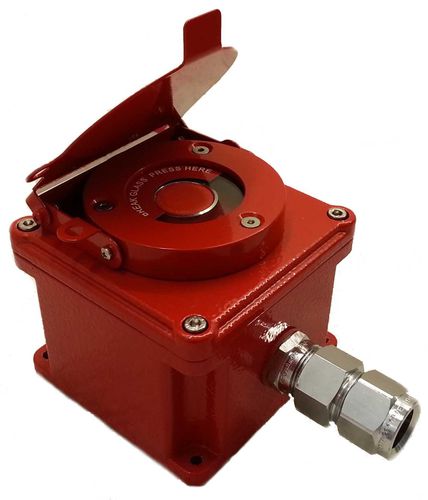 Pulsador de alarma manual antideflagrante - UCS A series - KROMA MEC SRL - de alarma de incendio / ATEX / con martillo rompecristales