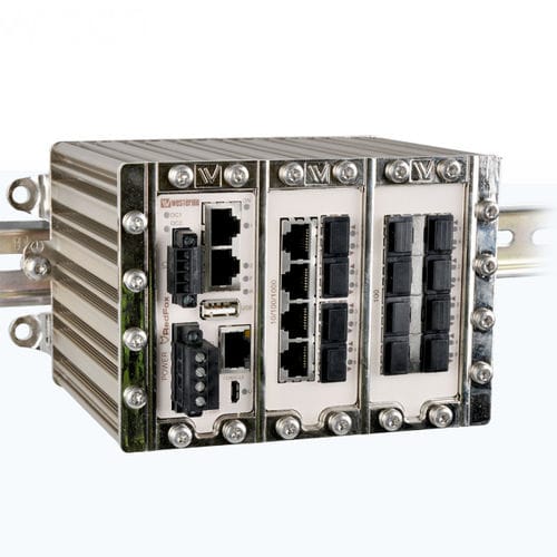 Conmutador Ethernet administrable - RFI-219-F4G-T7G-F8 - Westermo - 19 puertos / gigabit / de nivel 3