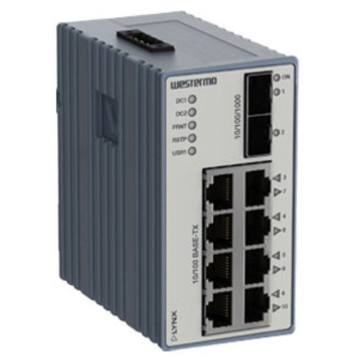 Conmutador Ethernet administrable - L110-F2G - Westermo - 8 puertos / de nivel 2 / en riel DIN