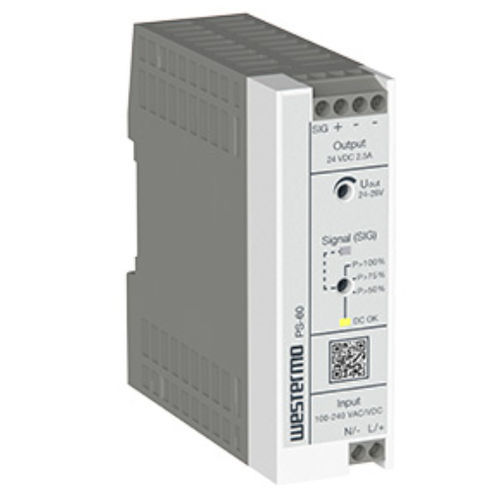 Alimentación eléctrica en riel DIN - PS-60 - Westermo - AC/DC / de salida simple / compacta