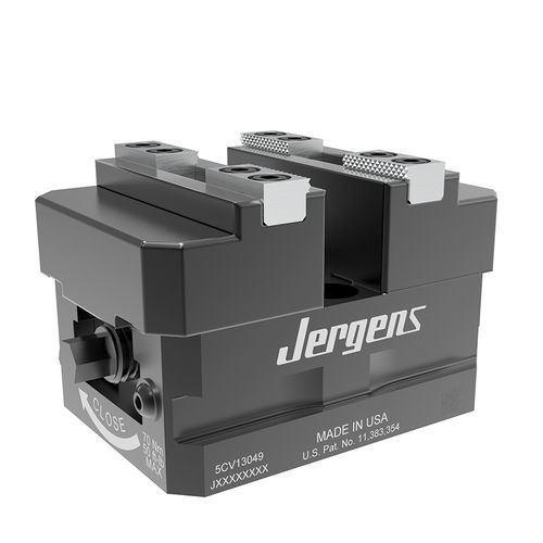 Mordaza autocentrante - 5CV13 series - Jergens, Inc. - para máquinas herramientas de 5 ejes / de perfil plano / 5 ejes