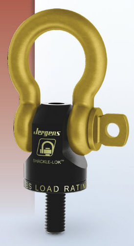 Anillo de elevación articulado - Shackle-Lok™ series - Jergens, Inc. - con giro de 360º / pivotante a 180º / de rosca